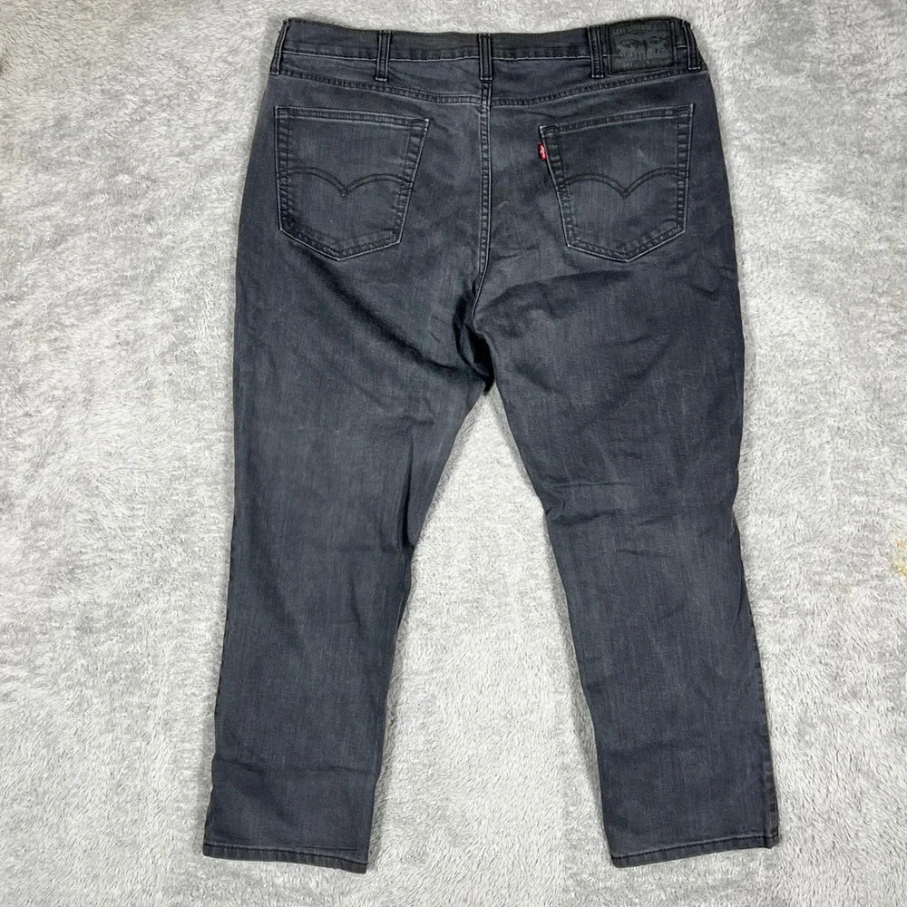 Levis 541 Athletic Taper Gray Jeans Mens 40x28 WaterLess Stretch Denim